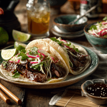 Juicy Asian Steak Tacos