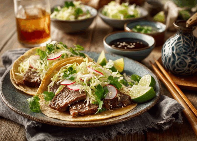 Juicy Asian Steak Tacos