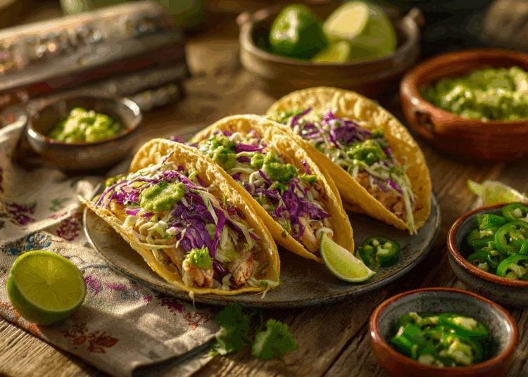 Diet-Friendly Chicken And Slaw Tacos