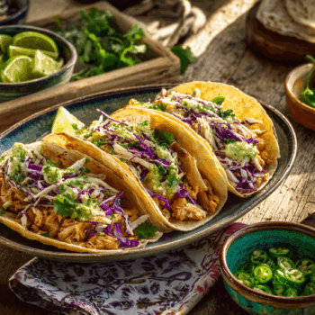 Diet-Friendly Chicken And Slaw Tacos