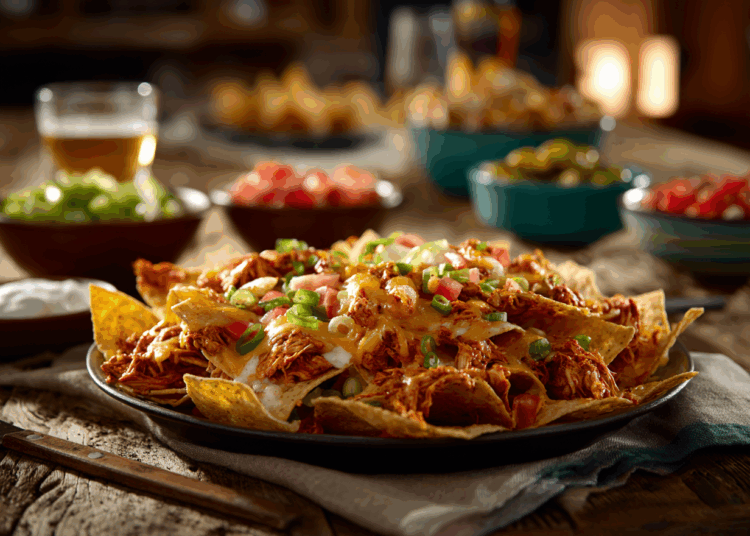 Crunchy Buffalo Chicken Nachos