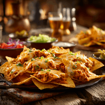 Crunchy Buffalo Chicken Nachos