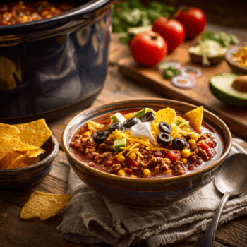 Savoury Slow Cooker Taco Soup2