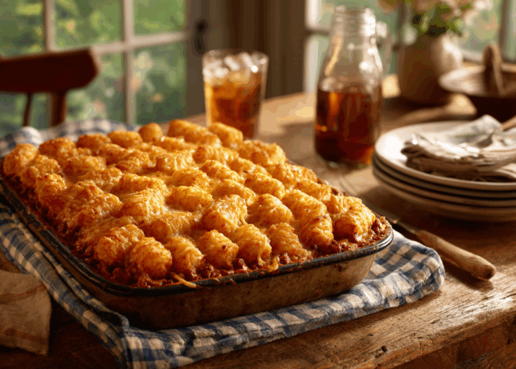 Appetizing Sloppy Joe Tater Tot Casserole