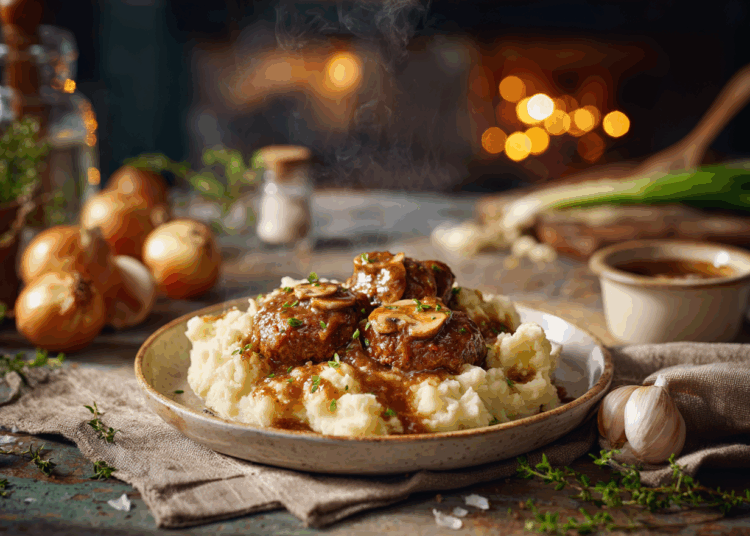 Easy Salisbury Steak And Mashed Potatoes