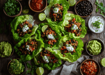 Hearty Turkey Taco Lettuce Wraps