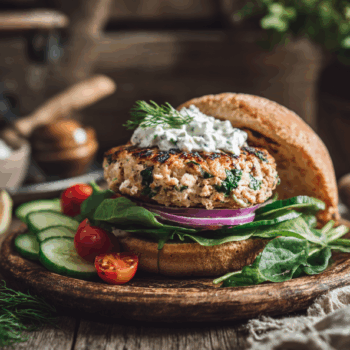 Fast And Easy Spinach And Feta Turkey Burgers