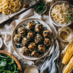 The Best Baked Turkey Meatballs With Spinach