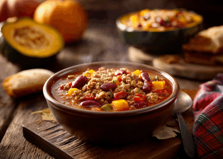 Yummy Ground Turkey And Butternut Squash Chili