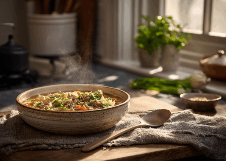 Amazing Ground Turkey, Cabbage And Caraway Soup 1 Amazing Ground Turkey, Cabbage And Caraway Soup