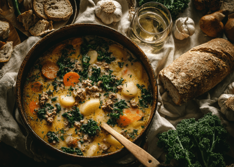 Delicious Dairy Free Creamy Zuppa Toscana Paleo