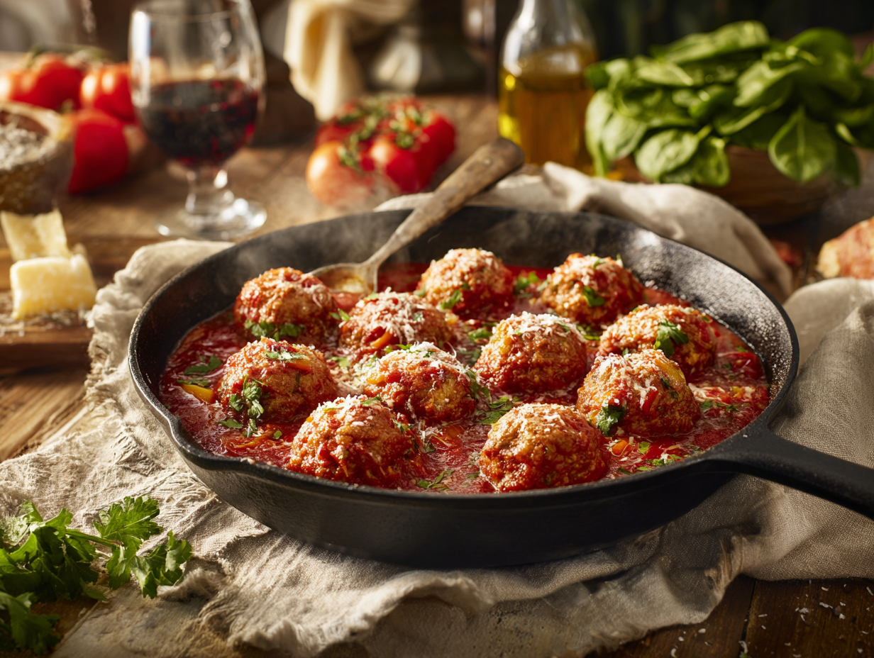 Delicious Turkey Rice Meatballs With Red Wine2