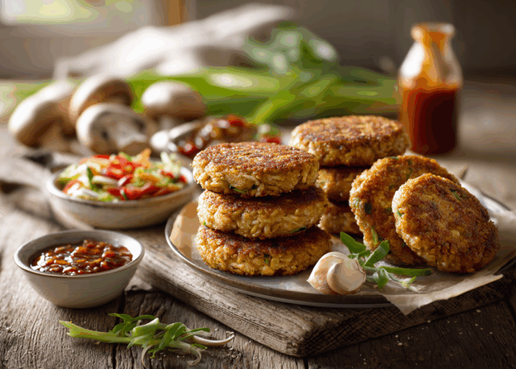 Special Chicken And Vegetable Brown Rice Patties