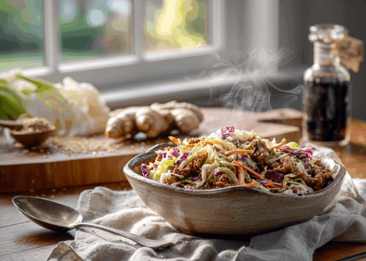 Scrumptious Keto Egg Roll In A Bowl