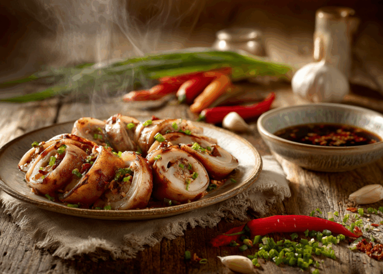 Satisfying Pork Stuffed Squid