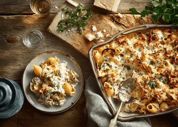 Smoked Chicken And Artichoke Stuffed Pasta
