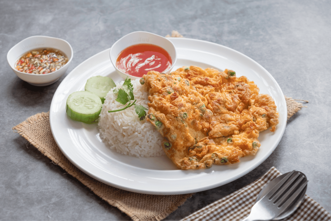Thai Minced Pork Omelette