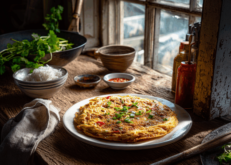 Healthy Thai Minced Pork Omelette