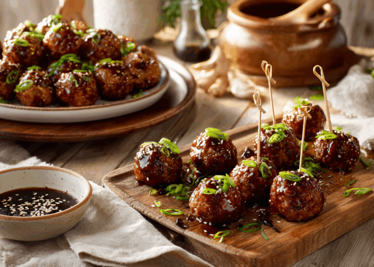 The Perfect Saucy Asian Meatballs Appetizer