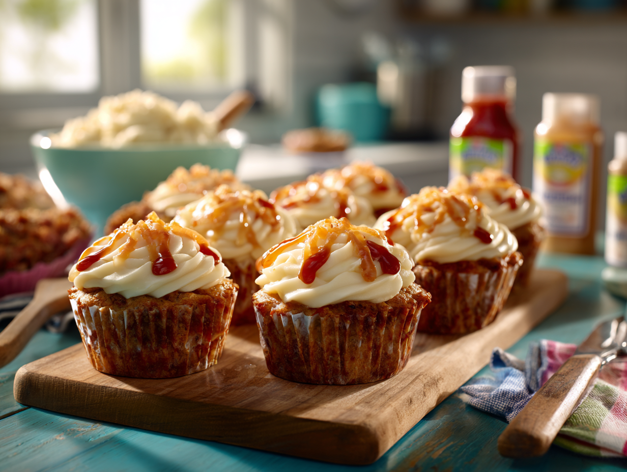 Easy Meatloaf Cupcakes With Mashed Potato Frosting