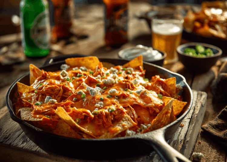 Scrumptious Game Day Buffalo Chicken Nachos