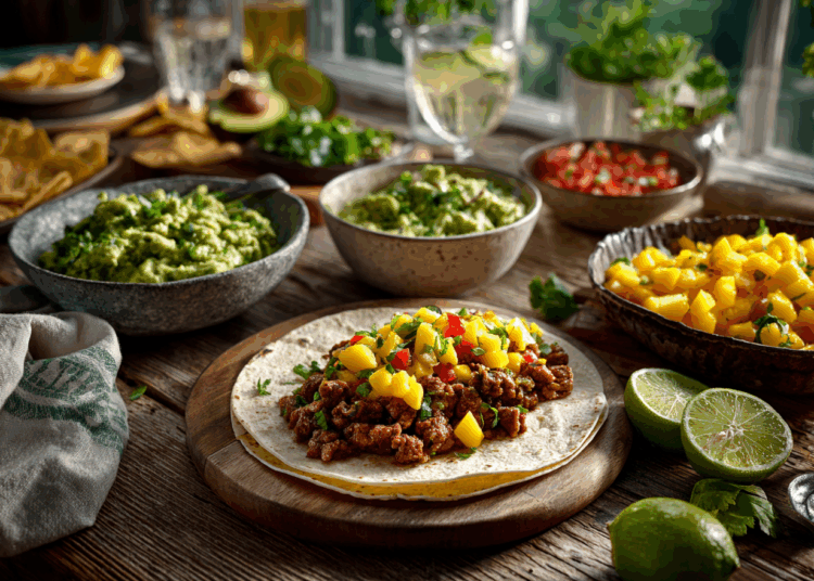 Mouthwatering Pork Tacos With Mango Salsa