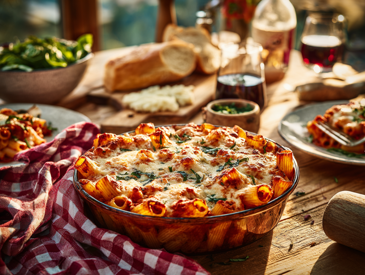 Aromatic Baked Rigatoni Recipe
