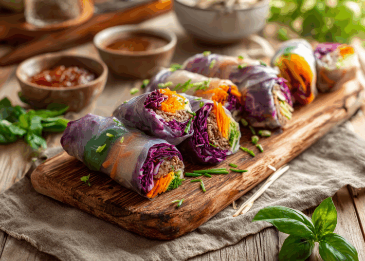 Simple And Authentic Pho Spring Rolls