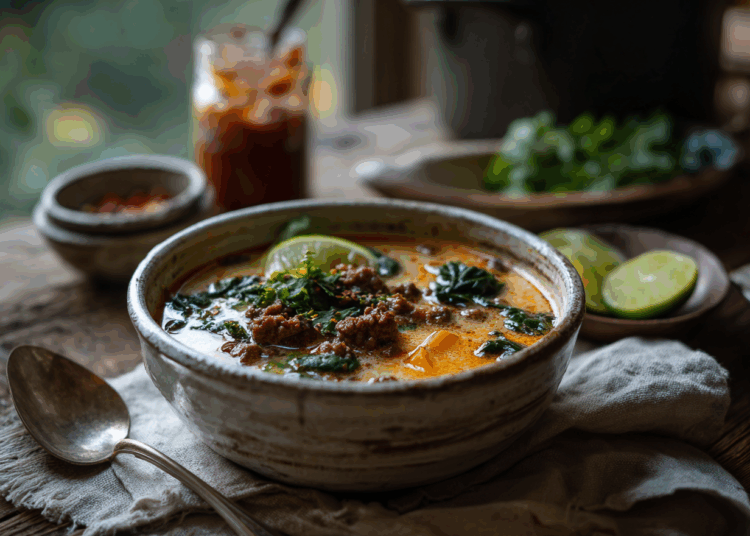 Amazing Thai Beef Coconut Soup