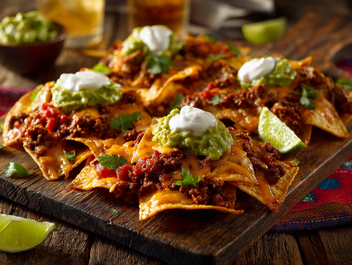 Special Tostada Nachos With Beef2