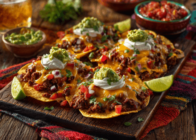 Special Tostada Nachos With Beef