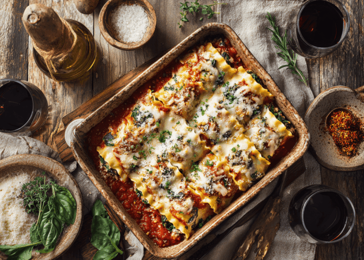 Savoury Lasagna Roll Ups