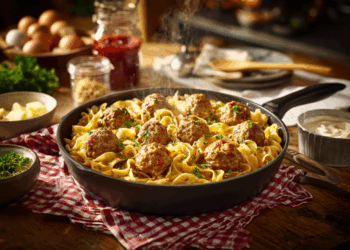 Satisfying Meatball Skillet Dinner