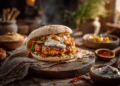 Satisfying Bbq Shawarma Burger