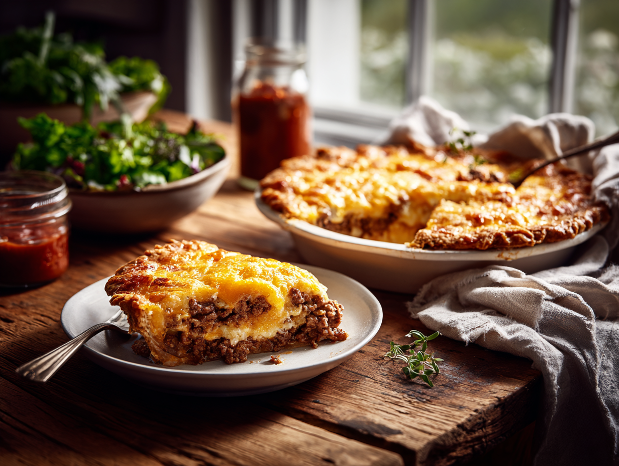 Perfect Cheeseburger Pie