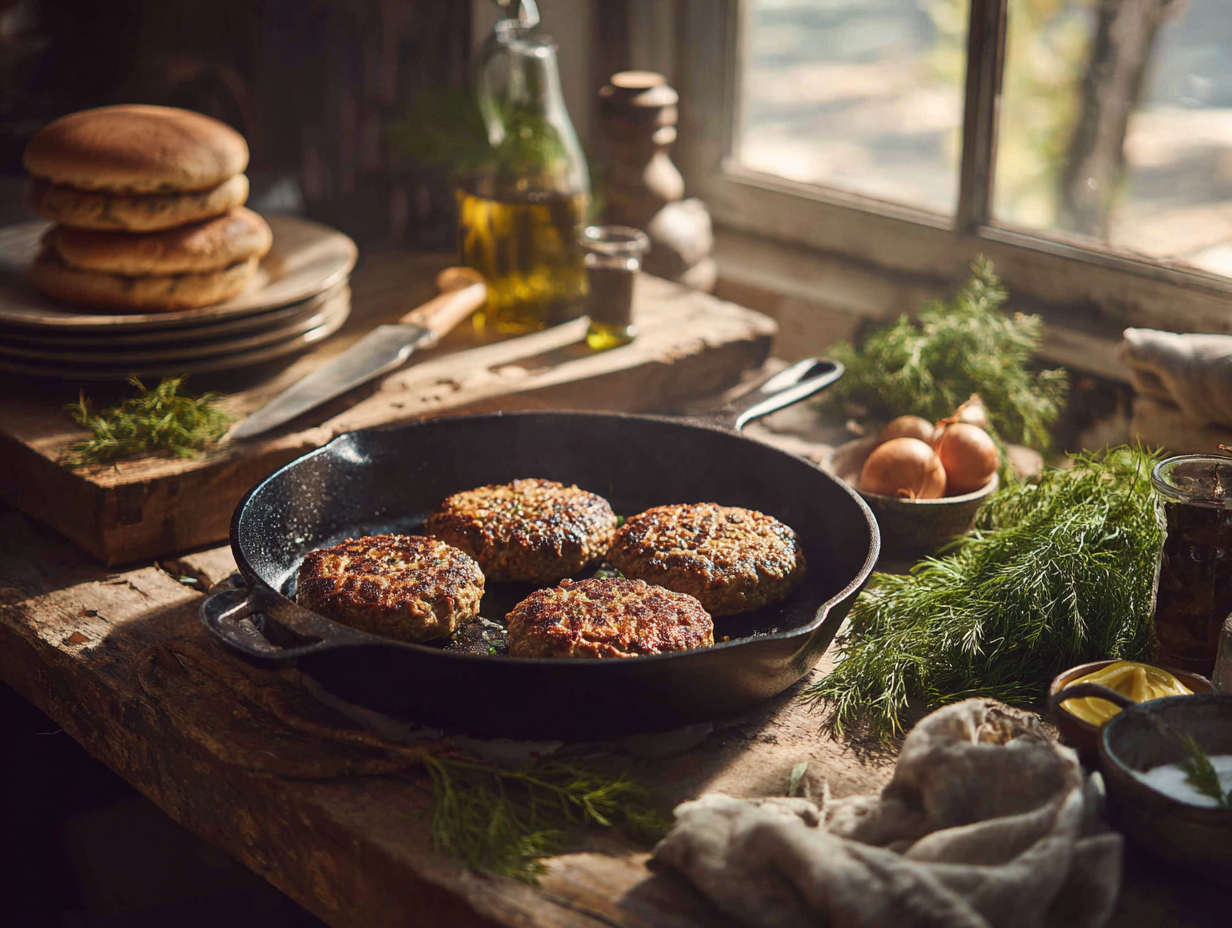 Tasty Dill Turkey Burgers