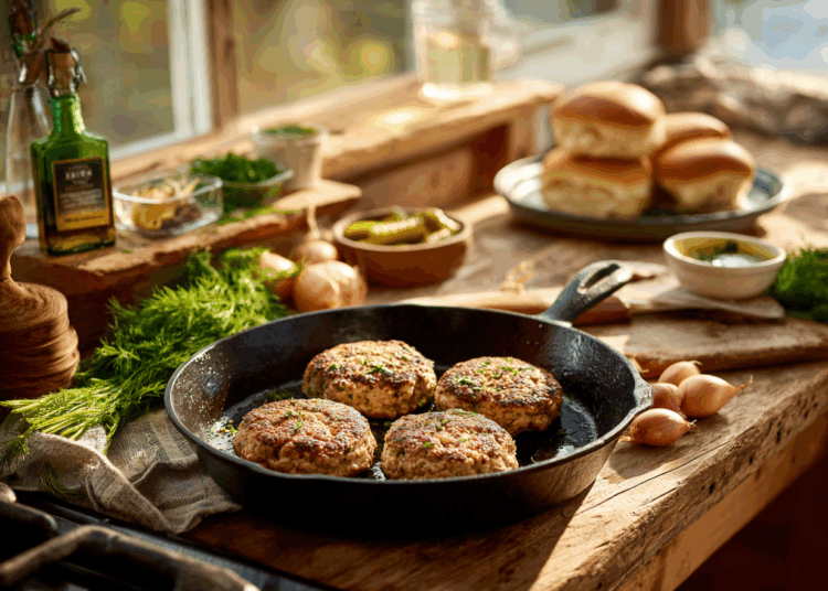 Tasty Dill Turkey Burgers