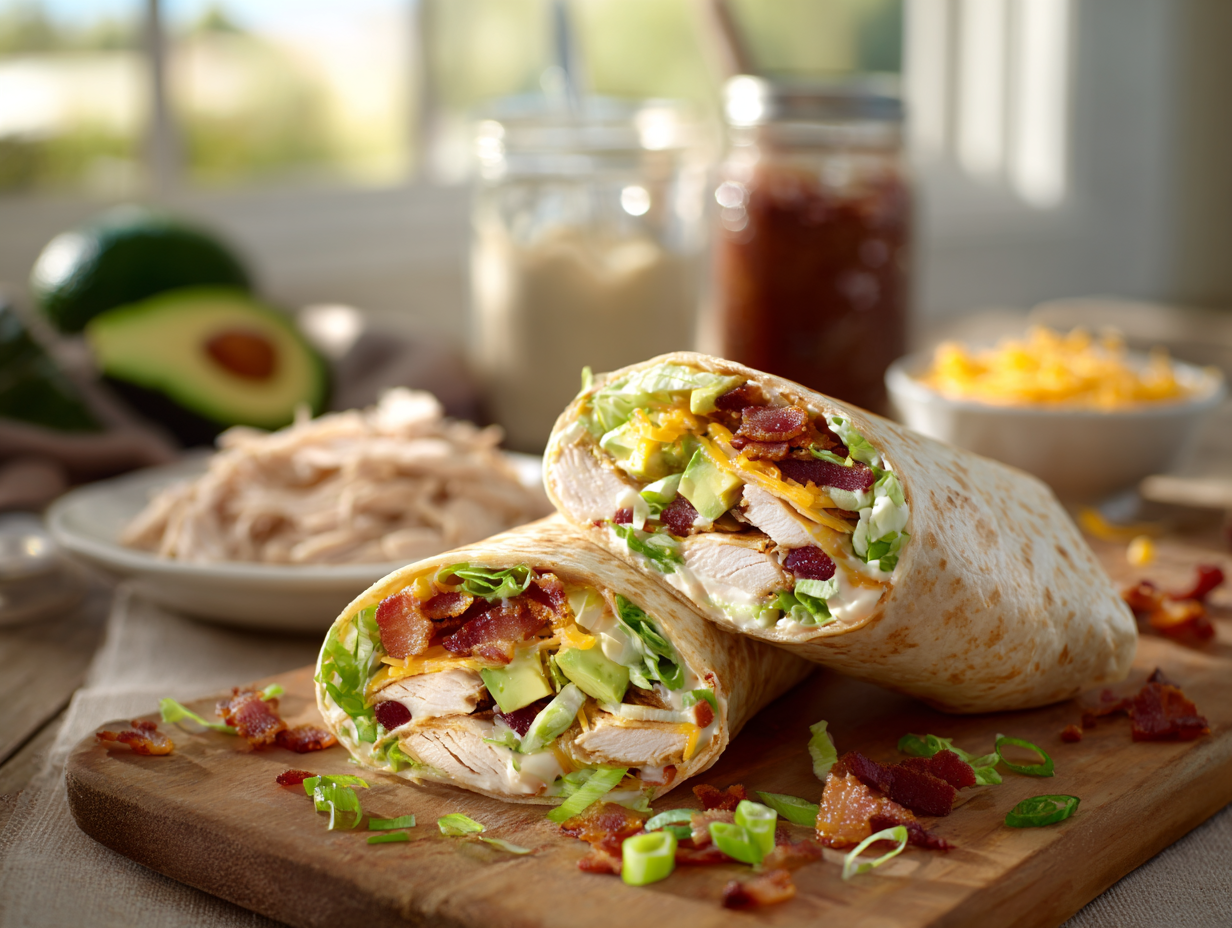 Easy Gluten-Free Chicken Club Wrap Recipe