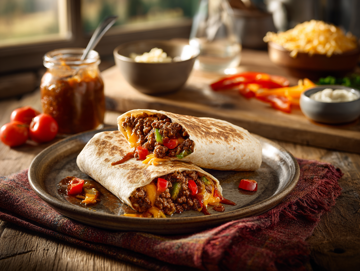 The Best Beef And Veggie Burrito