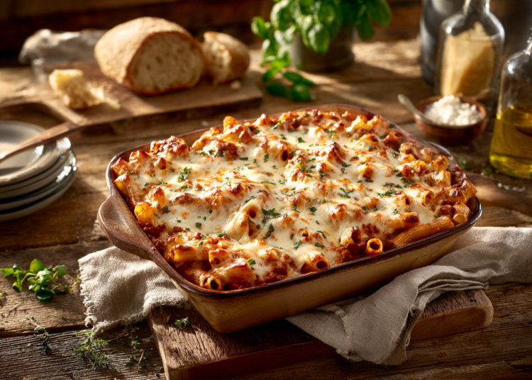 Easy Baked Ziti With Meat Sauce