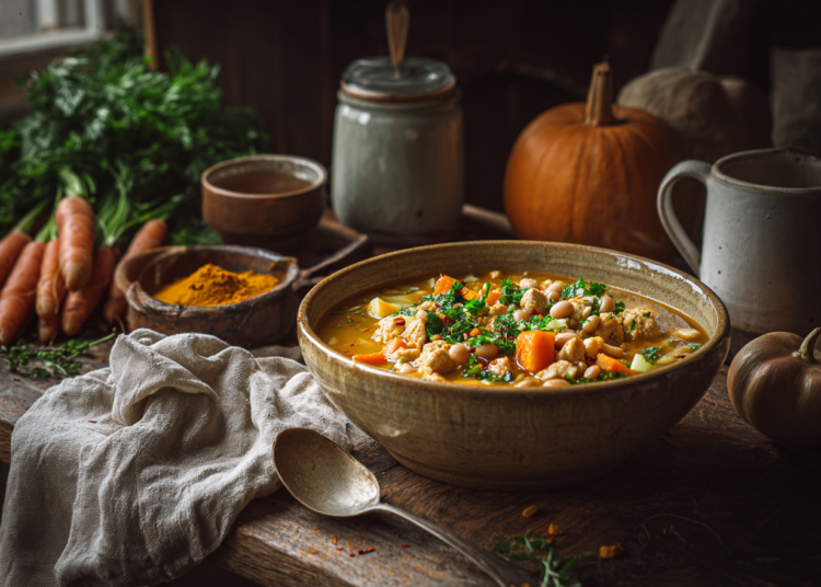 Heartwarming Curried Pumpkin Chicken Chili