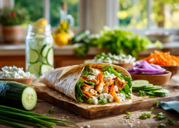 Easy Gluten-Free Greek Chicken Wraps Recipe