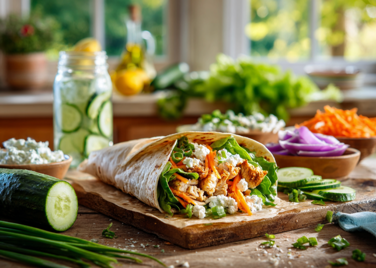Easy Gluten-Free Greek Chicken Wraps Recipe