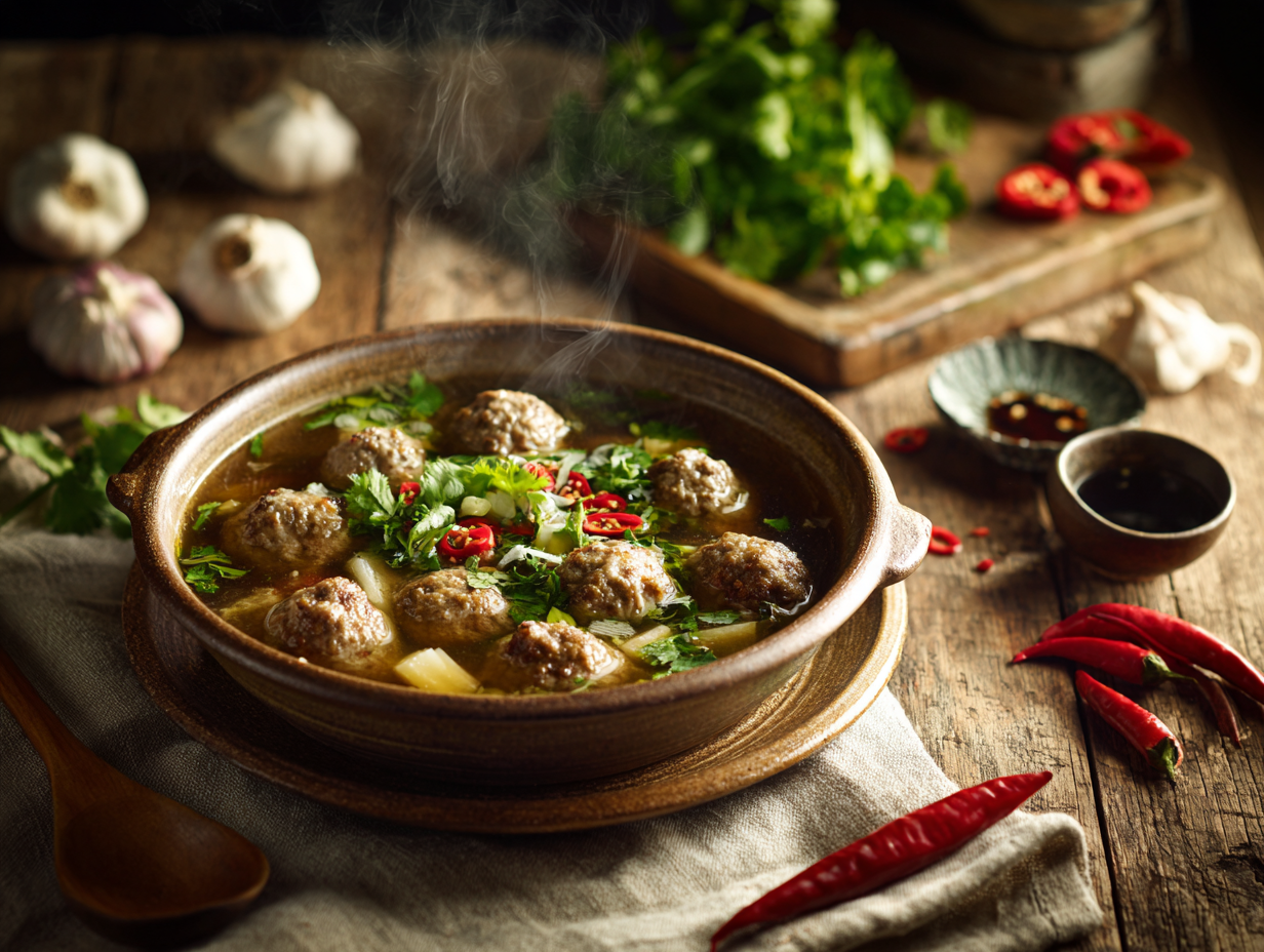 Savoury Minced Pork And Crab Meatball 2 Savoury Minced Pork And Crab Meatball