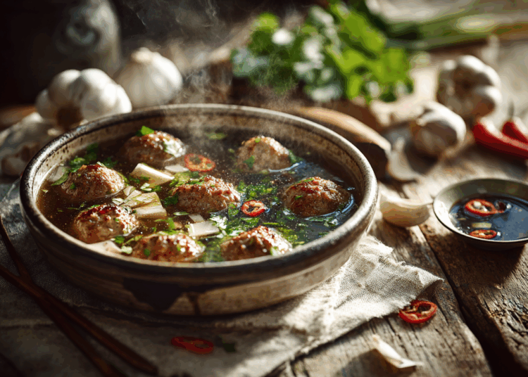 Savoury Minced Pork And Crab Meatball