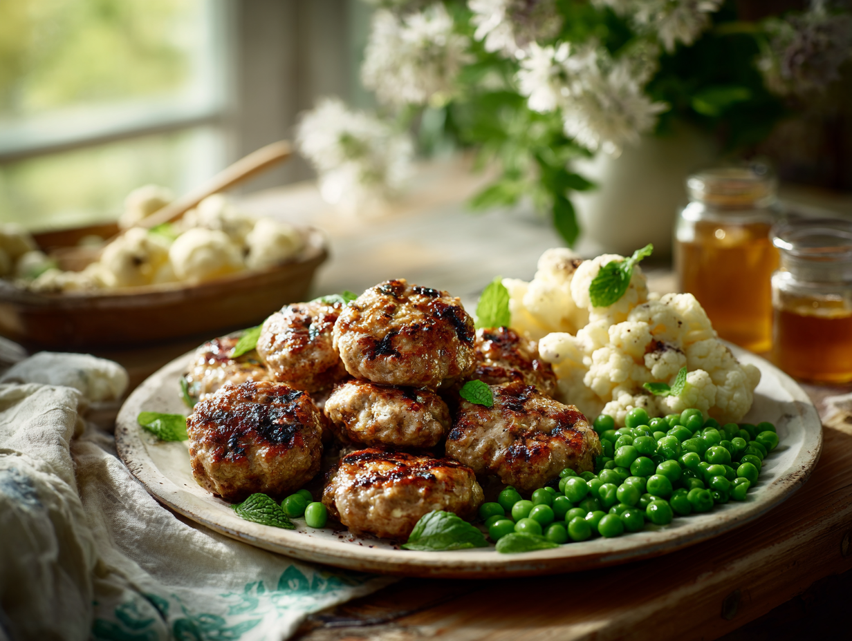 Amazing Honey Mustard And Garlic Pork Rissoles
