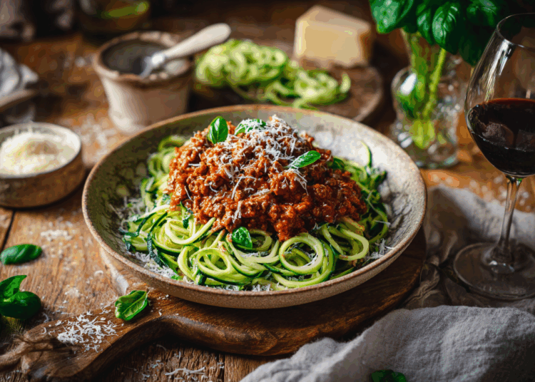 Delicious Courgetti Bolognese