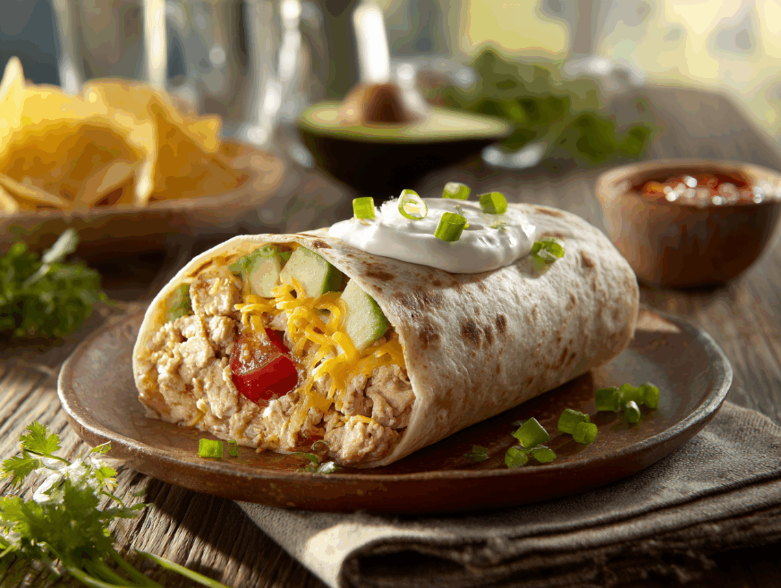 Healthy Turkey-Stuffed Burrito