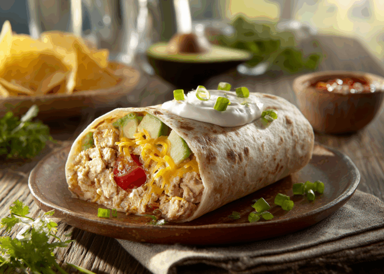 Healthy Turkey-Stuffed Burrito