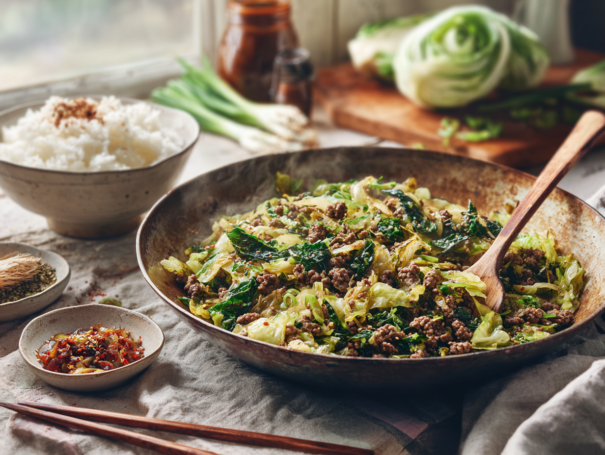 The Best Meat And Cabbage Stir Fry